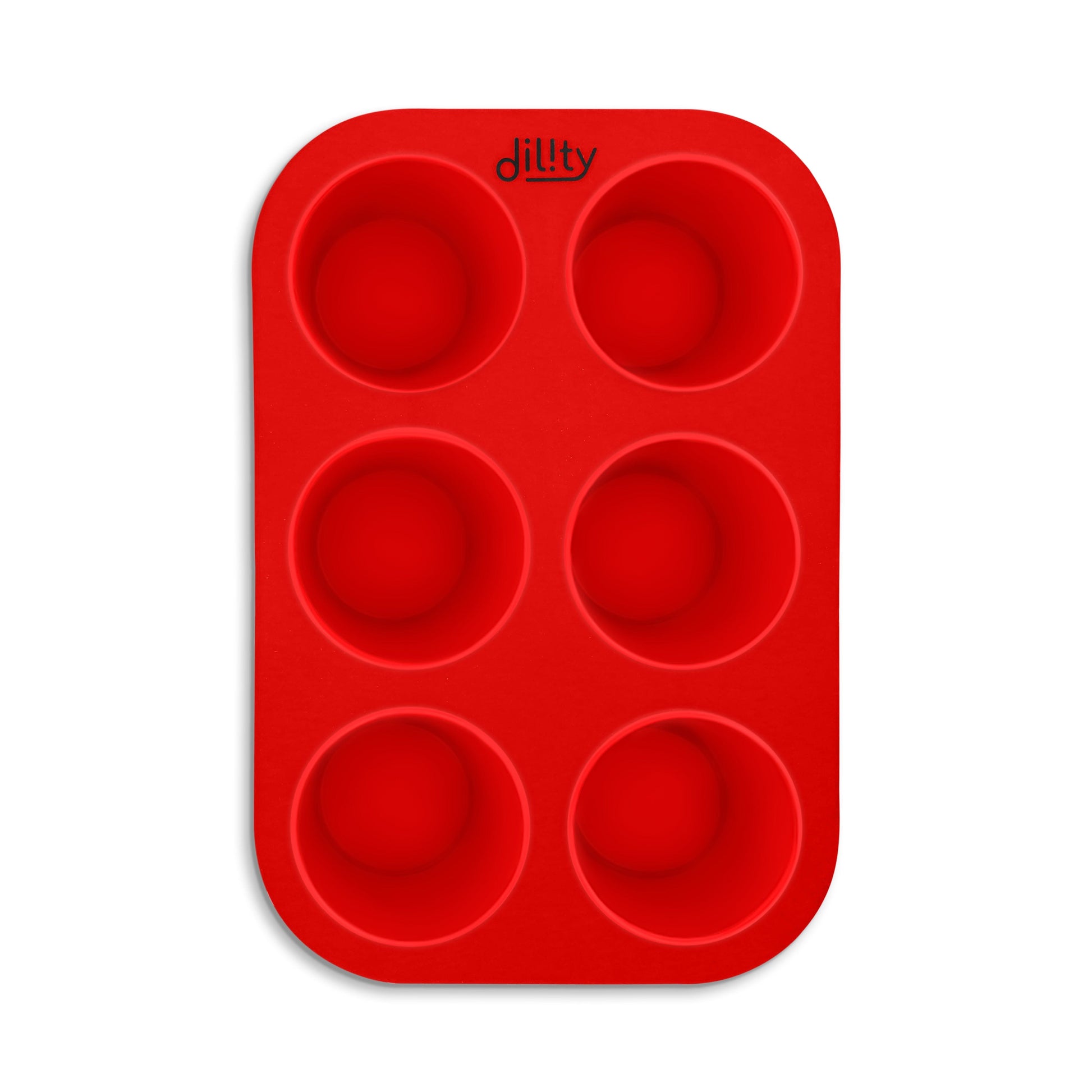 Silicone 6 cup muffin tray – dilityhome