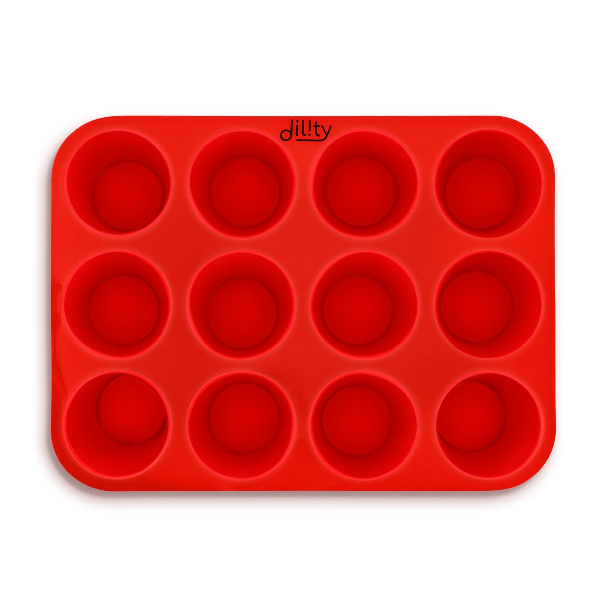 Silicone 12 cup cupcake tray – dilityhome