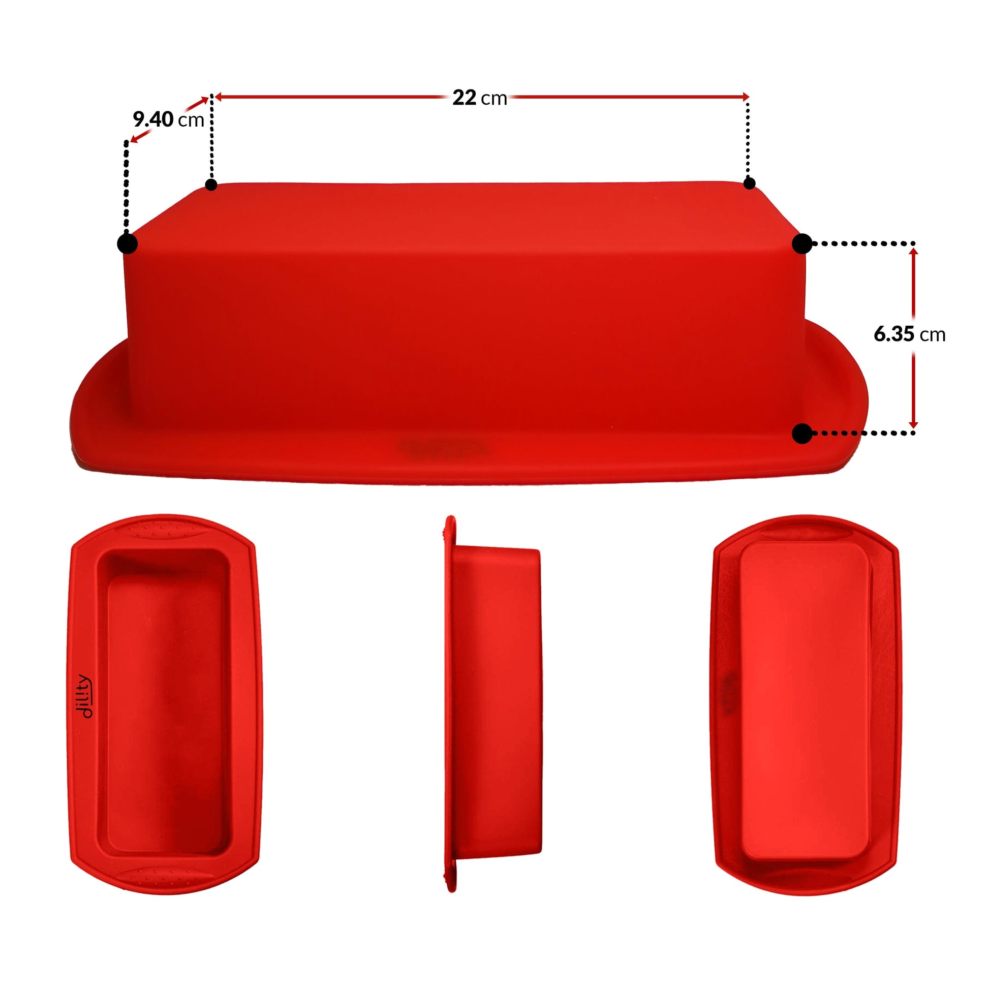 Silicone 6 cup muffin tray – dilityhome